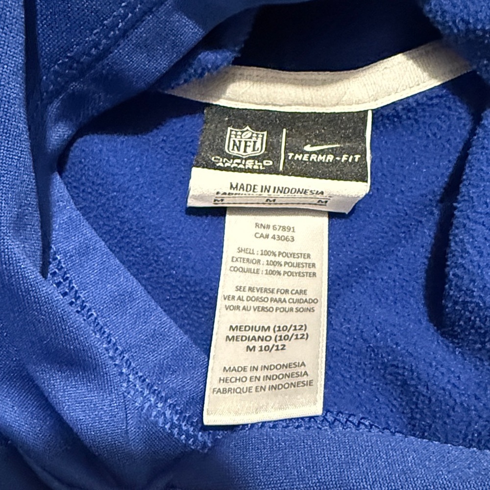 NWOT Kids Blue Giants Hoodie - Picture 2 of 5